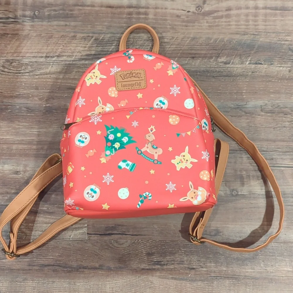 🎄🎅🤶Pokemon Christmas loungfly backpack - Picture 1 of 8